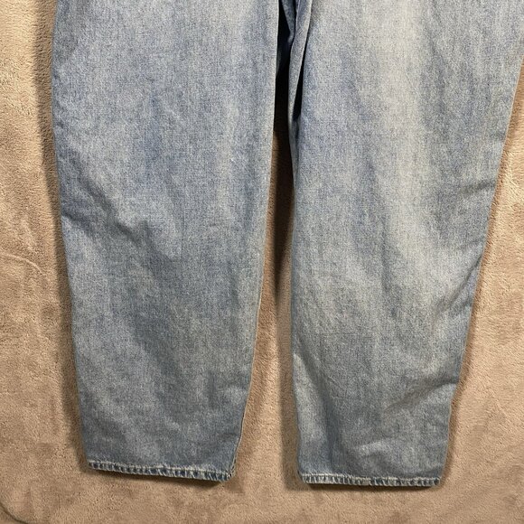 Gap Loose Bib Overalls Women’s XL Light Destroy Relaxed Fit Denim 100% Cotton - Picture 12 of 16